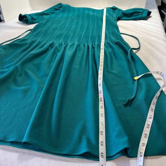 Vintage Jerell Of Texas Accordion Pleated Mid Century Belted Drop Waist - Picture 8 of 13